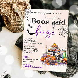 Boos und Ankurbelung des Halloween-Party Einladung