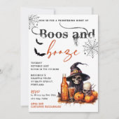 Boos und Ankurbelung des Halloween-Party Einladung (Vorderseite)