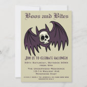 BOOS UND BITES HALLOWEEN EINLADUNG (Vorderseite)
