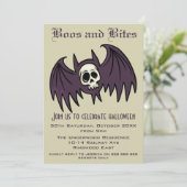 BOOS UND BITES HALLOWEEN EINLADUNG (Stehend Vorderseite)