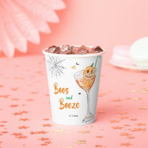 Boos und Booze Cocktail Halloween-Party Pappbecher