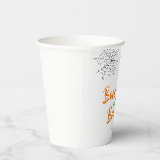 Boos und Booze Cocktail Halloween-Party Pappbecher (Rechts)