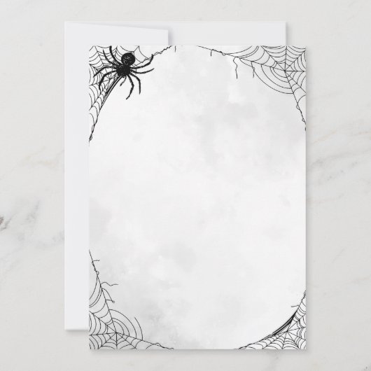 Boos und Booze Erwachsene Halloween Gothic-Party Einladung (Rückseite)