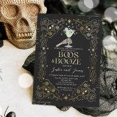 Boos und Booze Erwachsene Halloween Gothic-Party Einladung