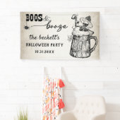 Boos und Booze Ghost-Halloween-Party Banner (Insitu)