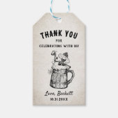 Boos und Booze Ghost-Halloween-Party Geschenkanhänger (Vorderseite)