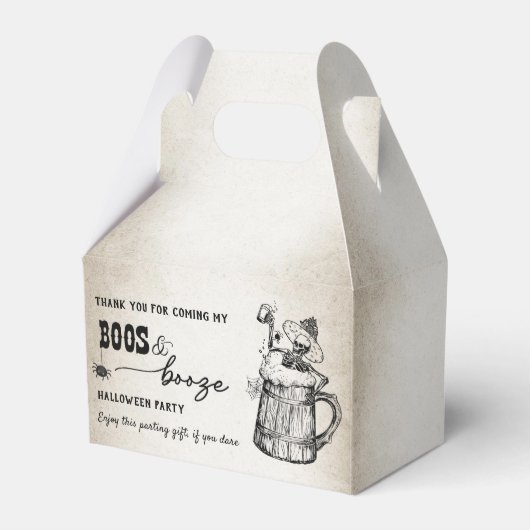 Boos und Booze Ghost-Halloween-Party Geschenkschachtel (Vorderseite)