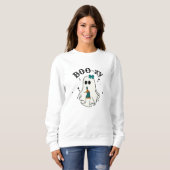 Boos und Booze Ghost Halloween Sweatshirt (Vorne ganz)