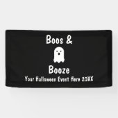 Boos und Booze Halloween Banner (Horizontal)