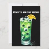 Boos und Booze Halloween Cocktail Party Einladung (Rückseite)