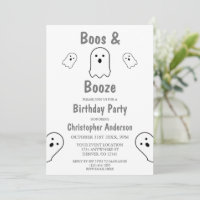 Boos und Booze Halloween Geburtstagsparty
