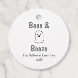 Boos und Booze Halloween Geschenkanhänger
