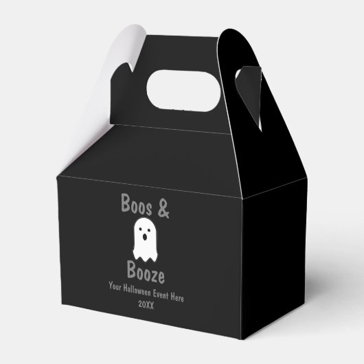 Boos und Booze Halloween Geschenkschachtel (Vorderseite)