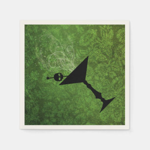 Boos und Booze Halloween Grünbuch Napkins Serviette