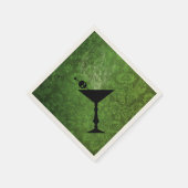Boos und Booze Halloween Grünbuch Napkins Serviette (Ecke)