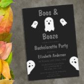 Boos und Booze Halloween Junggeselinnen-Abschied Einladung