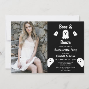 Boos und Booze Halloween Junggeselinnen-Abschied Einladung