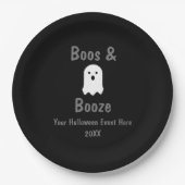 Boos und Booze Halloween Pappteller (Vorderseite)