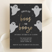 Boos und Booze Halloween-Party Einladung