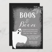Boos und Booze-Halloween-Party Einladung (Vorne/Hinten)
