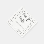 Boos und Booze Halloween-Party Minimal Serviette (Ecke)