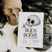 Boos und Booze Modernes Halloween-Party Einladung