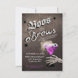 Boos und Brews Halloween Cocktail Party Einladung