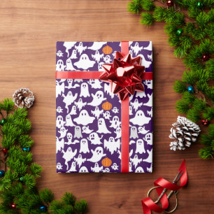 Boos und ein Kürbis. BP01A.B.Dpurple BG Geschenkpapier