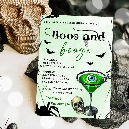 Boos und Halloween-Party steigern Einladung
