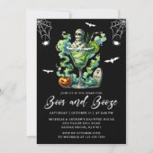 Boos und Halloween-Party steigern Einladung (Vorderseite)