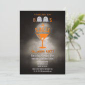 Boos-und Schnaps-Halloween-Partygespenstischer Einladung (Stehend Vorderseite)
