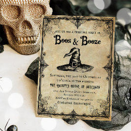 Boos und verstärken das Vintage Halloween-Party vo Einladung