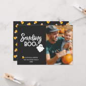"Boo's versenden" Foto mit Süßigkeiten Karte (Vorderseite/Rückseite Beispiel)