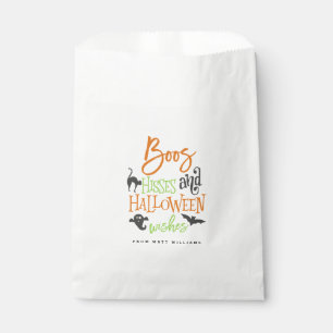 Boos-Zischen und Halloween-Wünsche Geschenktütchen