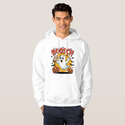 Boosch Ghost Halloween Bierdesign Hoodie (Vorne ganz)