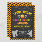 Booschlag-Party Einladung (Vorne/Hinten)