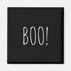 Booschwarze Typografie lustig niedliches Halloween Magnet