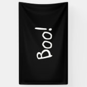 Booschwarzer niedlicher Typografie-Spaß Halloween Banner (Vertikal)