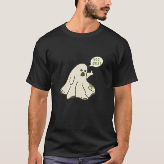 Boosheet - Funny Sacastic Ghost T-Shirt (Vorderseite)