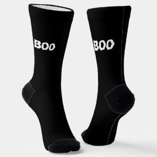 Boosphookie Typografie Schwarz-weißer Spaß Hallowe Socken