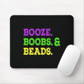 Boost Breast Beads Funny Mardi Gras Karneval Party Mousepad (Mit Mouse)