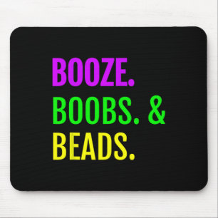 Boost Breast Beads Mardi Gras Design New Orleans C Mousepad