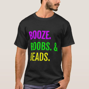 Boost Breast Beads Mardi Gras Design New Orleans C T-Shirt