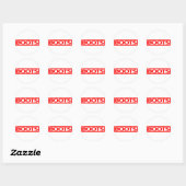 Boost-Briefmarke Runder Aufkleber (Blatt)