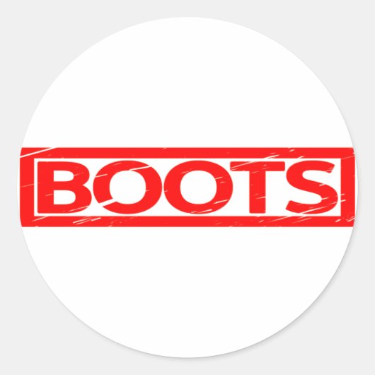 Boost-Briefmarke Runder Aufkleber (Vorderseite)