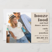 Boost Food Bad Dance Bewegt Foto Creme braun Save The Date (Vorderseite)