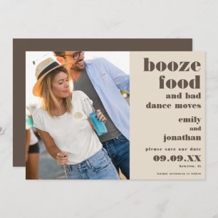 Boost Food Bad Dance Bewegt Foto Creme braun Save The Date