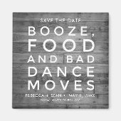Boost Food Bad Dance bewegt rustikale Country Wedd Magnet (Vorne)