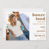 Boost Food Bad Dance Moves Foto Gold Save The Date (Vorderseite)