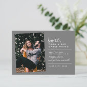 Boost Food & Bad Dance Moves Slate Gray Save The Date (Stehend Vorderseite)